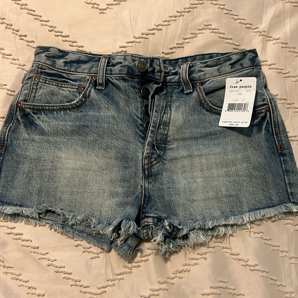 Free people denim shorts